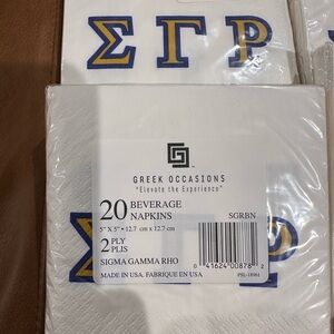 80 Beverage napkins Sigma Gamma Rho